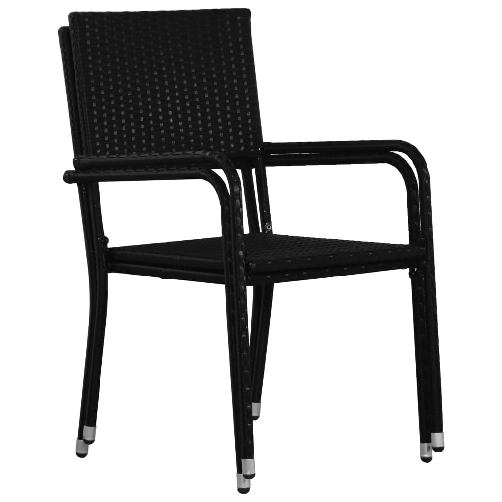 Chaise de jardin en résine tressée, lot de 2 | Arezzo