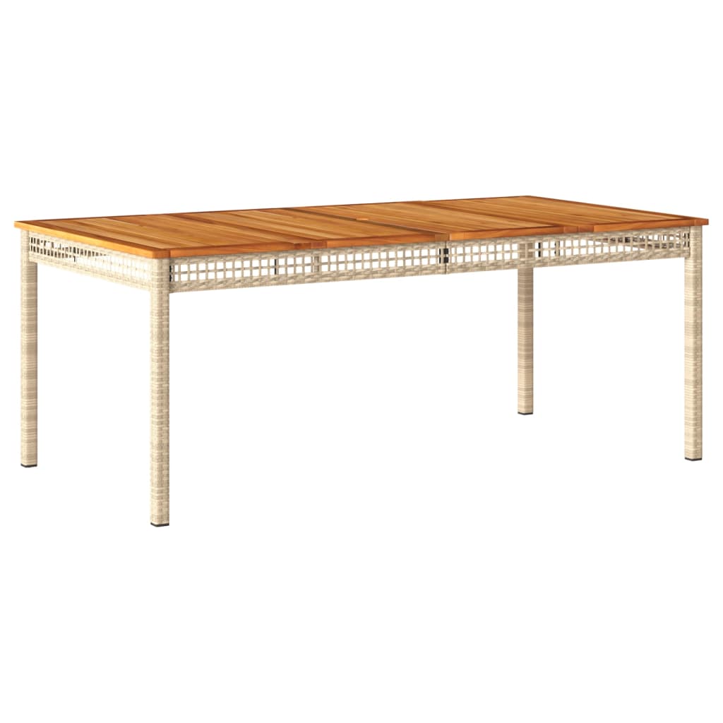 Ensemble table et chaise de jardin en bois d'acacia et résine | Verona