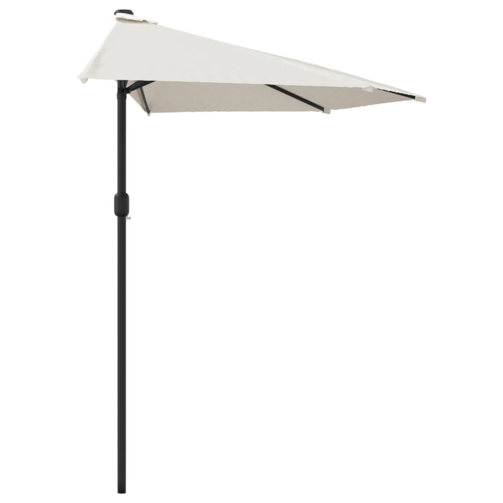 Demi-parasol de balcon rectangulaire demi-lune | Levant