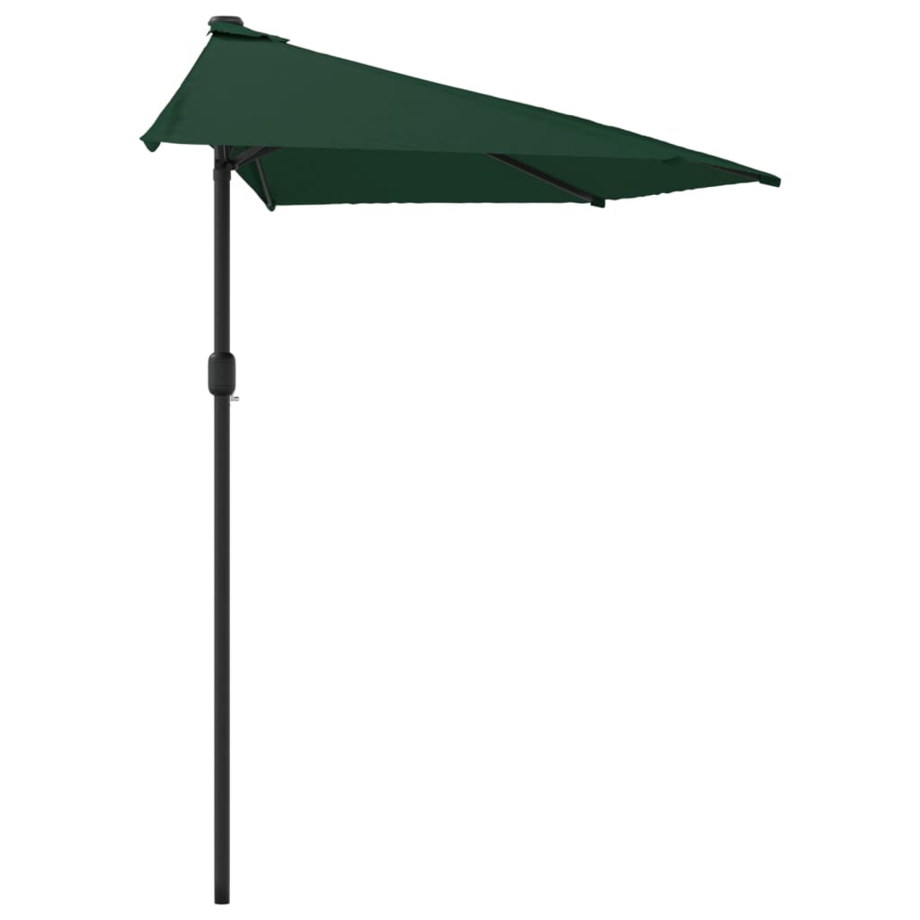 Demi-parasol de balcon rectangulaire demi-lune | Levant