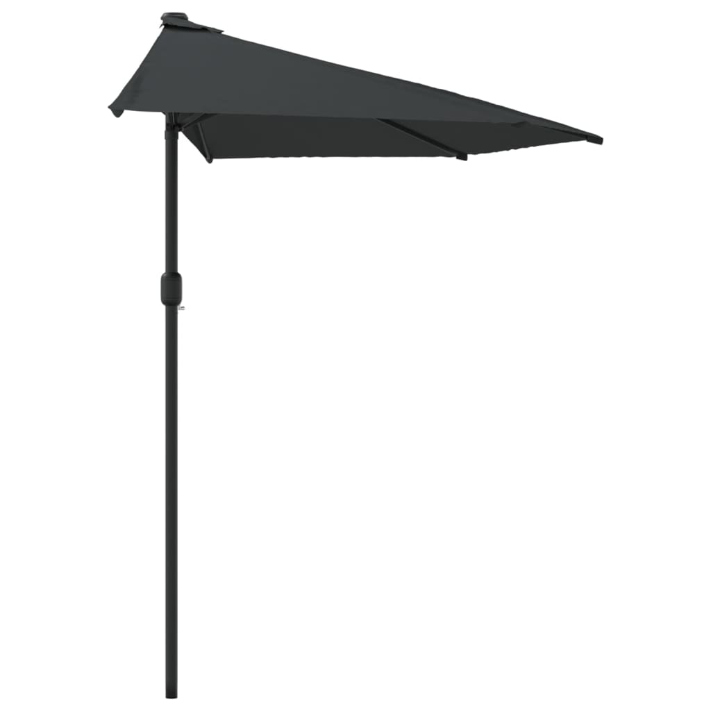 Demi-parasol de balcon rectangulaire demi-lune | Levant