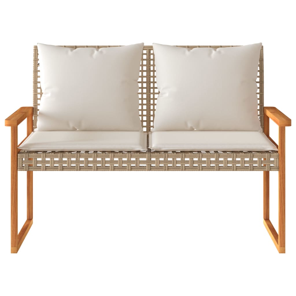 Salon de jardin design en bois d'acacia et résine tressée | Merano