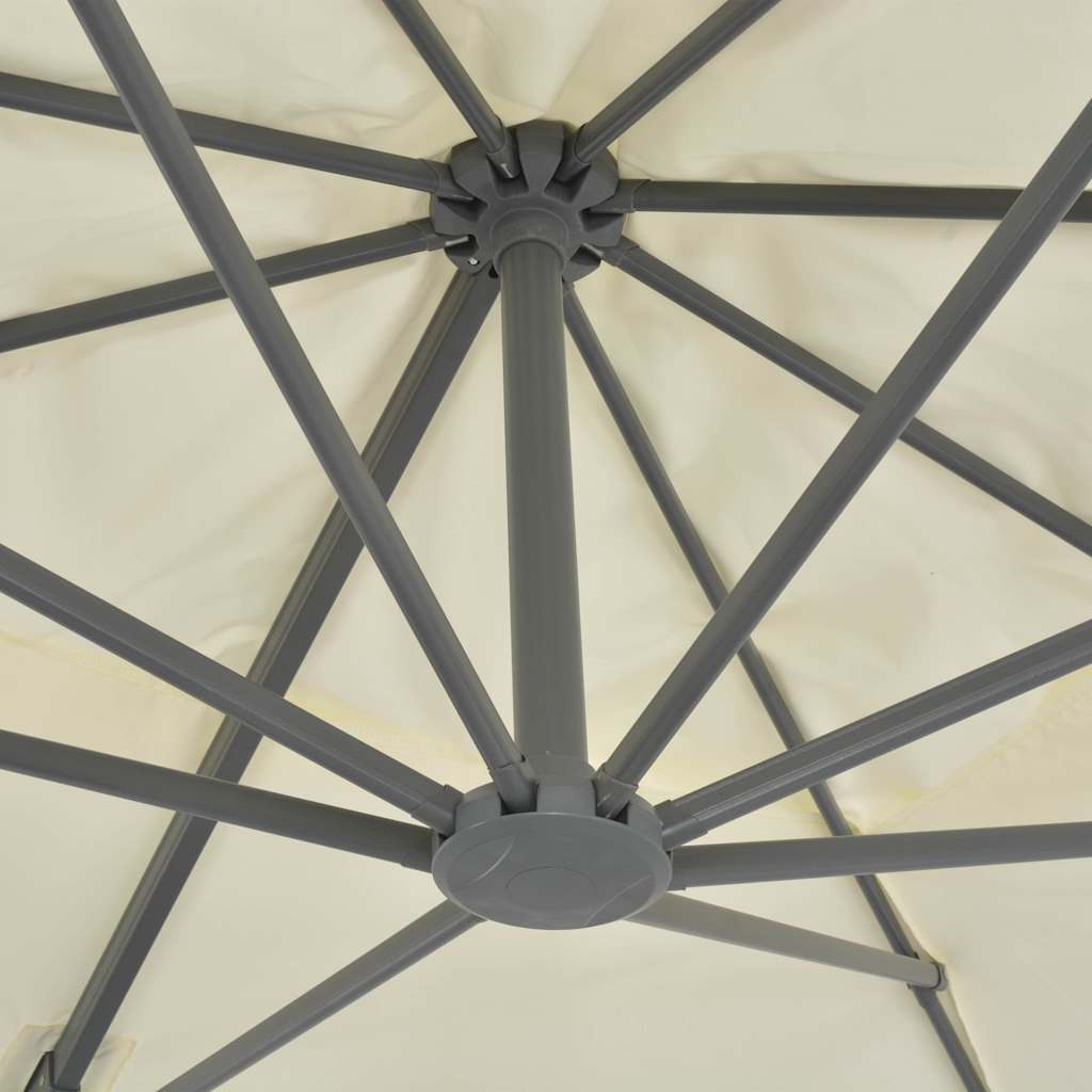Parasol déporté rectangulaire en aluminium 4x3 m | Tramontane