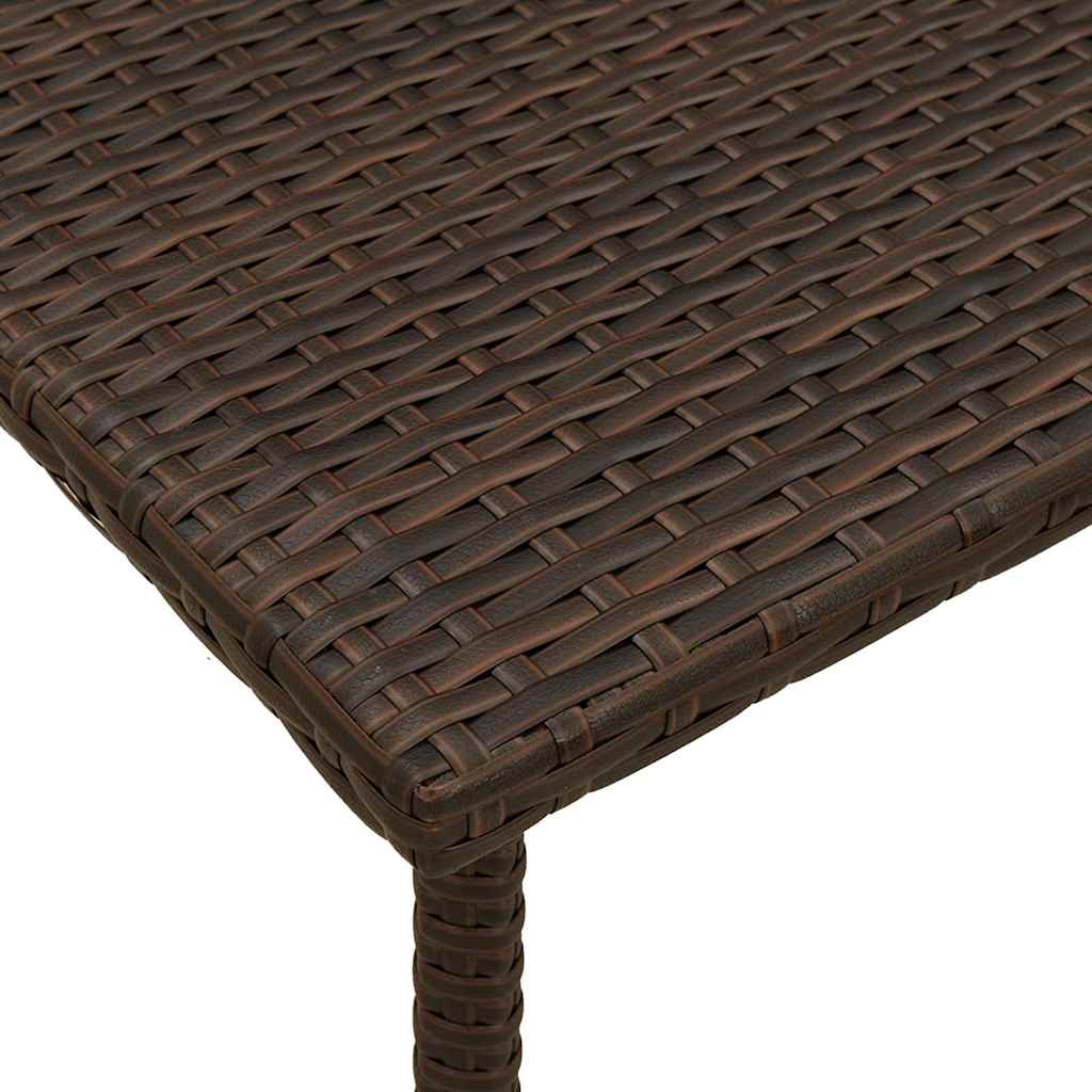 Table d'appoint de jardin design en résine tressée | Pavia